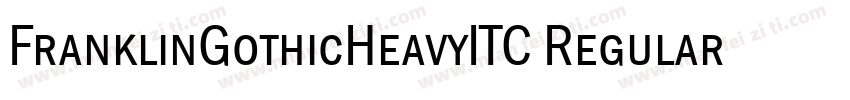 FranklinGothicHeavyITC Regular字体转换